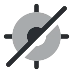 Gps Slash SVG Icon
